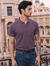 Ascot Outing Polo Dark Purple Regular-Fit Polo-T-Shirt - Dark Purple