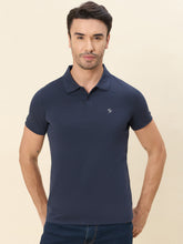 100% Cotton Breathable Regular-Fit Polo-T-Shirt - Dark Navy