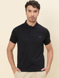 SoftLuxe Premium Cotton Polo — Black