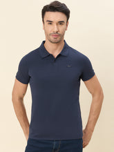 100% Cotton Breathable Regular-Fit Polo-T-Shirt - Dark Navy