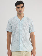 Cotton Resort Collar Oversized Casual Shirt - SKY BLUE