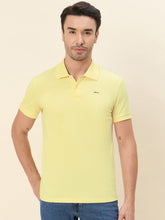 100% Cotton Breathable Regular-Fit Polo-T-Shirt - Primary Yellow