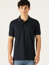 Super Stretch Highly Breathable Regular-Fit Cotton Polo T-Shirt - Dark Navy