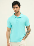 Ascend Comfort Stretch Tee Sky Blue
