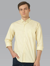Novus Classic Fit Cotton Formal Shirt - Light Yellow