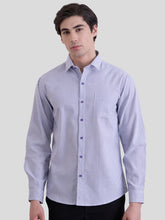 Goldman Classic Cotton Formal Shirt - Blue Stripe