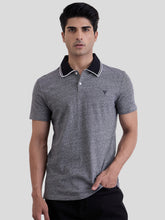 Henley Textured Polo - Brushed Grey