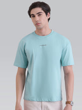 Foundry Graphic Oversize Tee - Aqua Blue