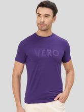 Ultra Light & Super Soft Skinny Fit Crew Neck Tee - VIOLET INDIGO