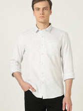 100% Cotton Stripe Regular-Fit Luxury Formal Shirt - WHITE STRIPE