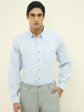 100% Cotton Smart Formal Tailored Fit Shirt - Blue