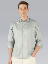 World's Finest Cotton Tailored Fit Formal Shirt - Light Green