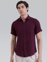 Aurora Versatile Double Cloth Shirt - Maroon