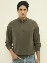 Aeroflex Stretch Relaxed-Fit Sweatshirt - Brown