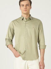 Super Stretch Luxury Cotton Tailored Fit Formal Shirt - Pista