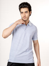 Cottura Luxeform Regular-Fit Polo-T-Shirt - Light Blue Printed