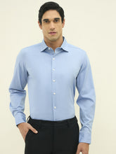 Silky Shine Stretchable Comfort Fit Formal Shirt - Light Blue