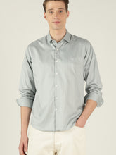 World's Finest Cotton Tailored Fit Formal Shirt - Light Green