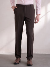 Quick Dry Stretchable Regular-Fit Trouser - Dark Brown