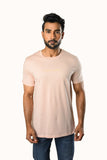 Suprema Silkgent Pink Tint Round Neck T-Shirt Regular Fit