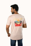 Suprema Silkgent Pink Tint Round Neck T-Shirt Regular Fit