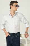 Windsor Liquid Cotton Luxe Shirt- white pinstripe