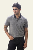 Henley Textured Transition Polo