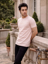 World's Finest Luxury Feel Regular-Fit Cotton Crew Tee - Pink Tint