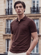 Long Durable Premium Cotton Regular-Fit Polo T-Shirt - Dark Brown
