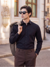Super Luxury Smart Tailored Fit Formal Shirt - Black