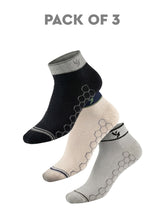 AirFlex Step Socks - Sky, Grey & Black Glass