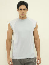 Cool Stretch Athleisure Skinny Fit Vest - Light Blue