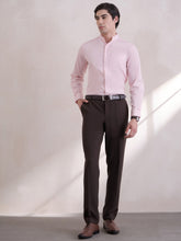100% Cotton Easy Care Super Smart Slim-Fit Formal Shirt - SELF CHECK DOBBY