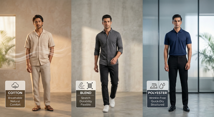 Polyester vs Cotton vs Blends: What’s Best for Daily Wear?