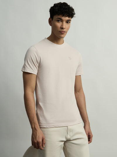 Cotton Blend Everyday Tee - Light Pink