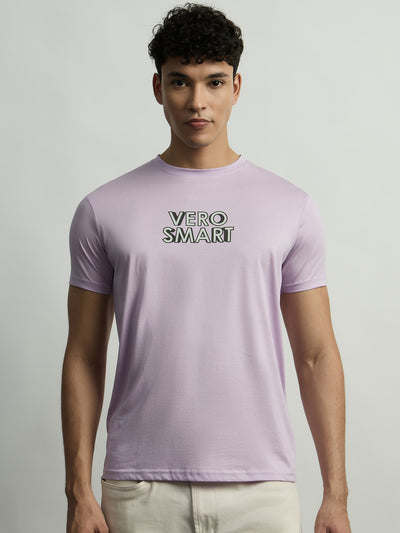 Cotton Blend Tee - Peach