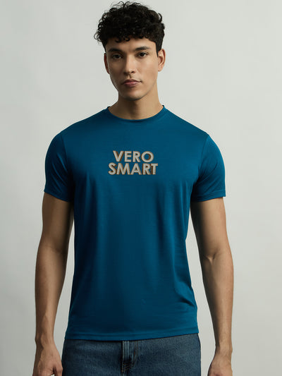 Cotton Blend Tee - Teal