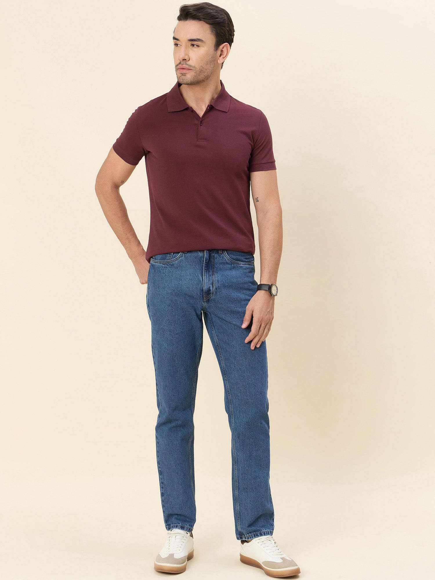 Piquaro Sterling Polo Dusky Red