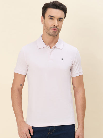 100% Cotton Breathable Regular-Fit Polo-T-Shirt - Primary Lavendar