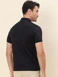 SoftLuxe Premium Cotton Polo — Black
