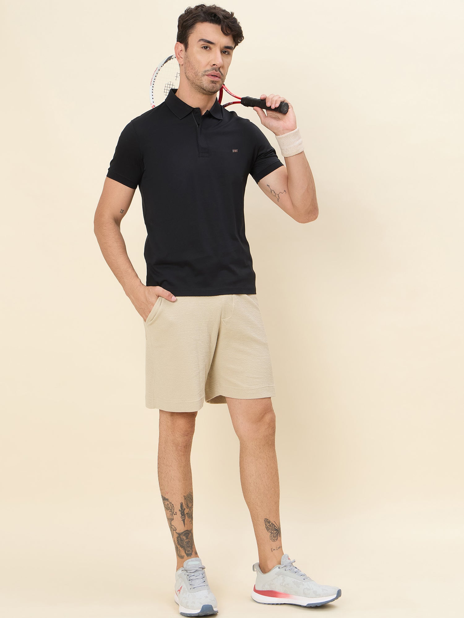 SoftLuxe Premium Cotton Polo — Black