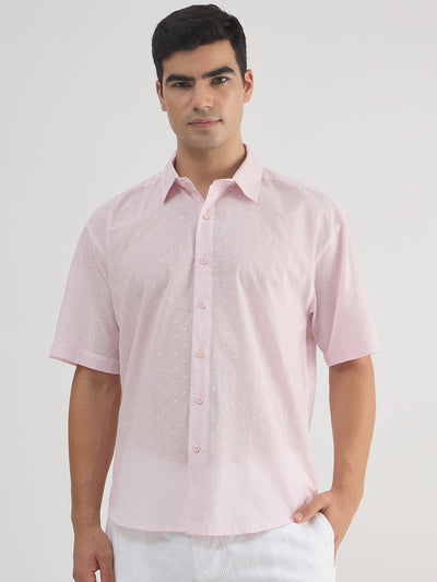 Rebellion Cotton Regular Shirt - Pink