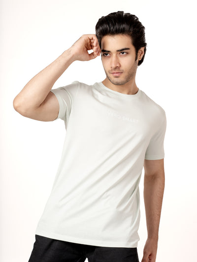 World's Finest Luxury Feel Regular-Fit Cotton Crew Tee - Pastel Blue
