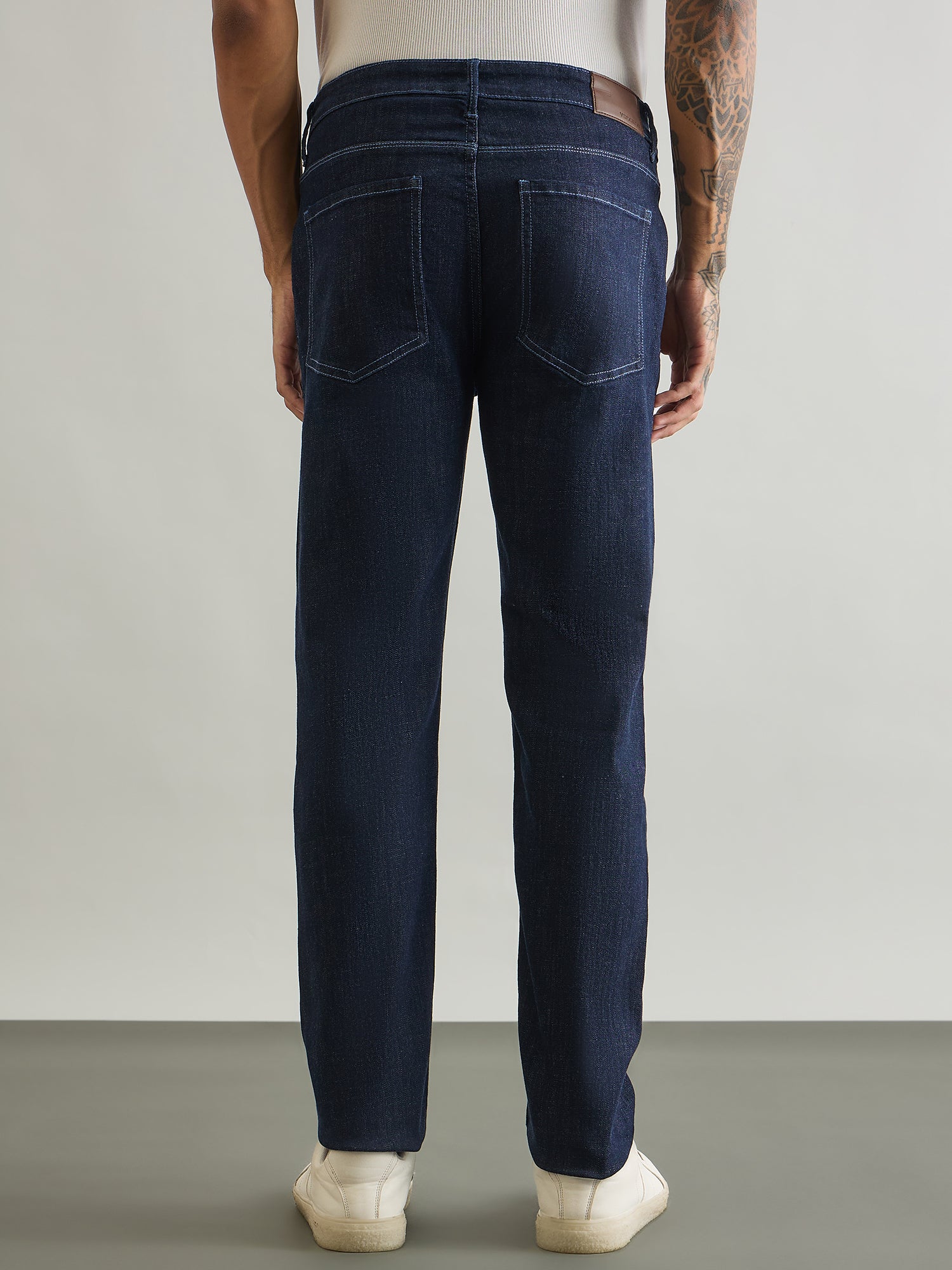 Imperial Indigoform Slim Straight Fit Denim - Dark Blue - back