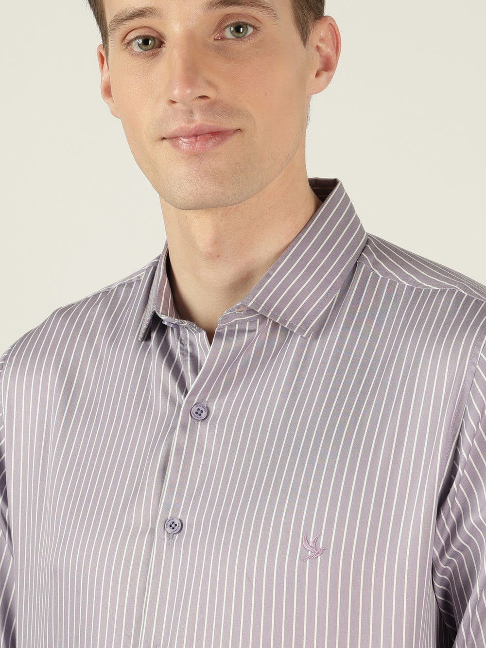Formal Shirt - Purple Stripe - Verosmart