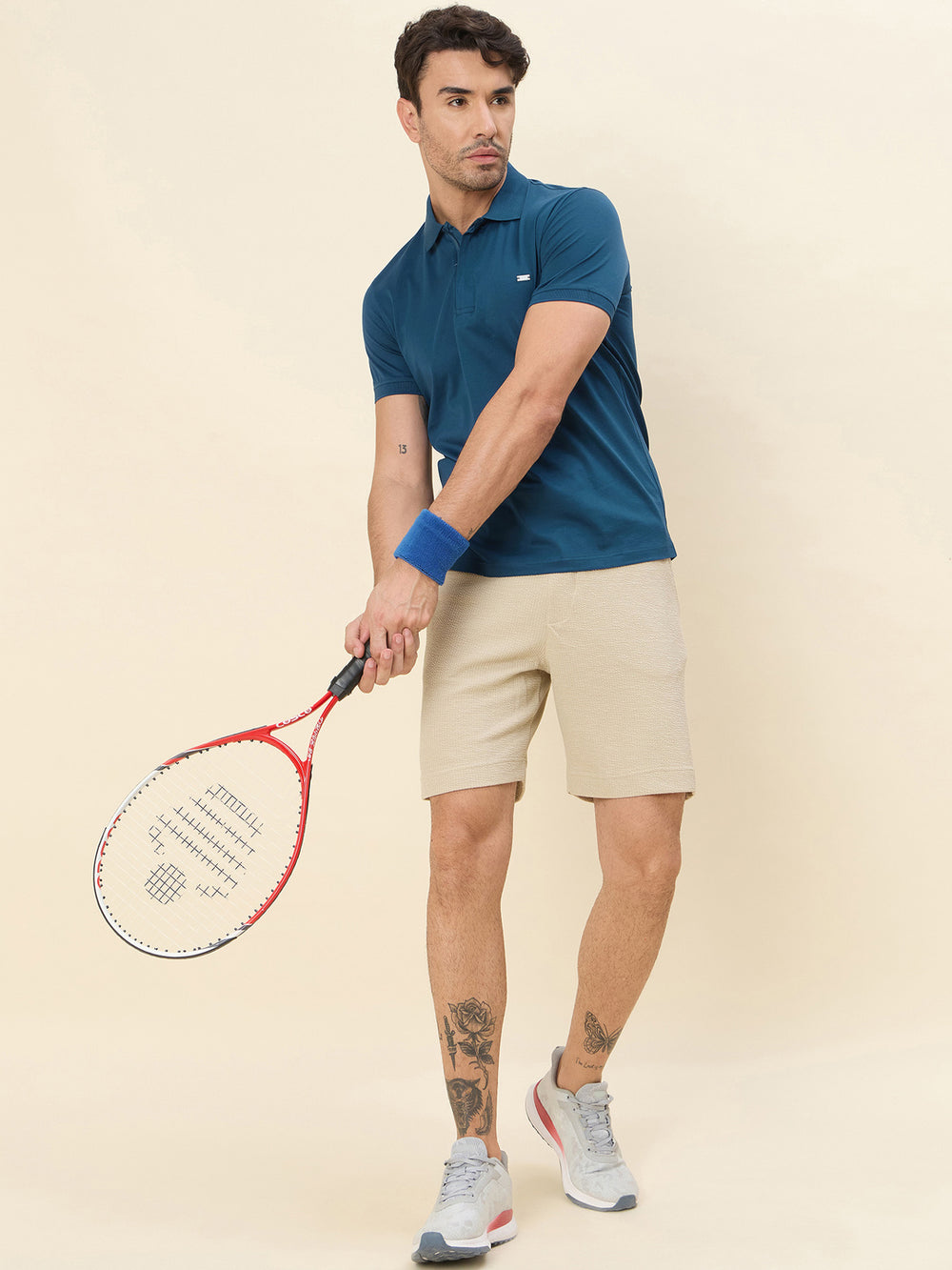 Polo T-Shirt - Dark Blue - Model Image - Verosmart