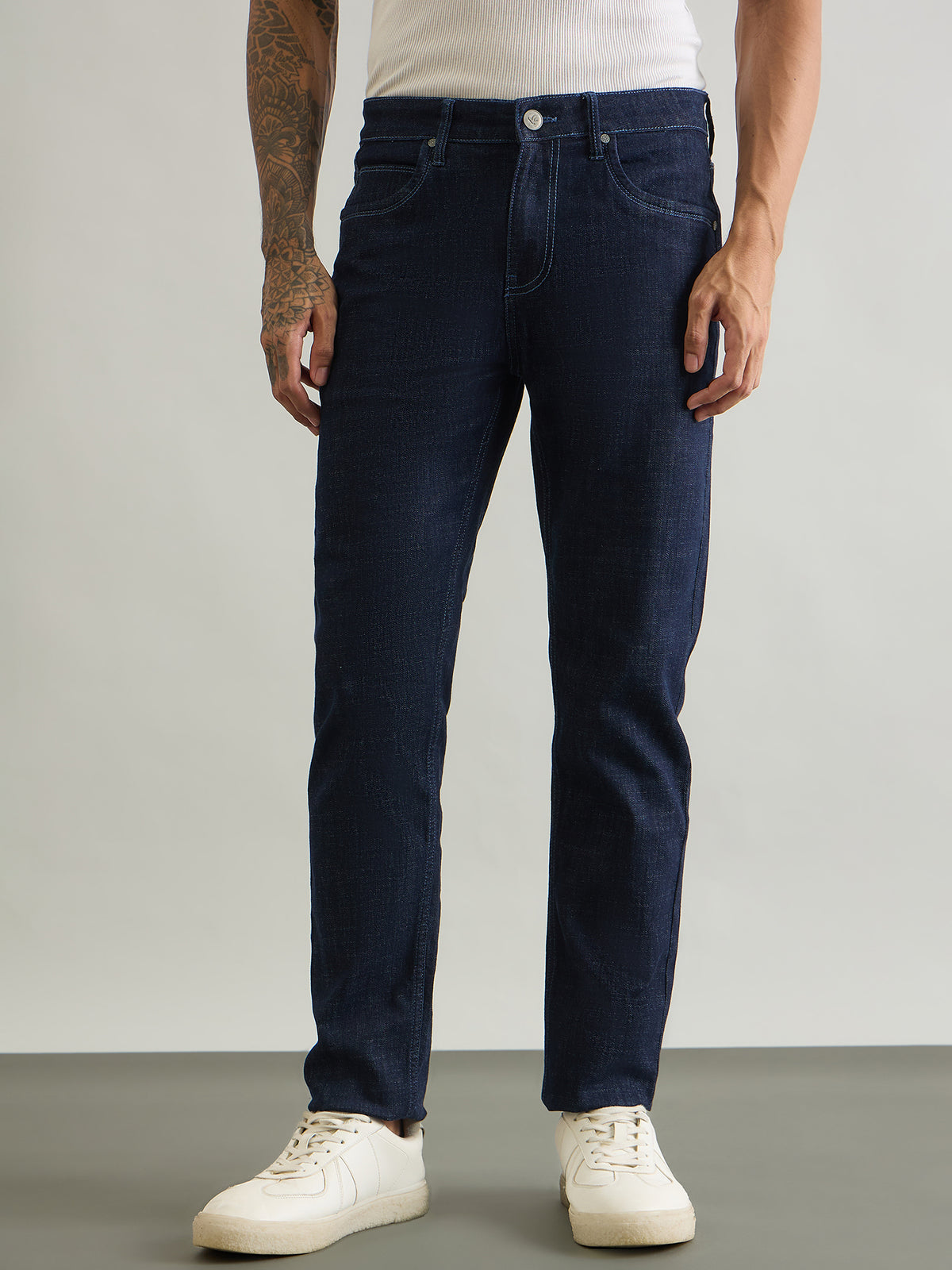 Imperial Indigoform Slim Straight Fit Denim - Dark Blue - front