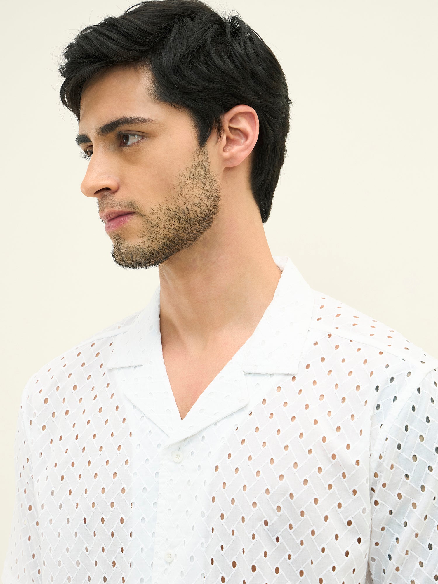 Heritage Schiffli Cotton Shirt