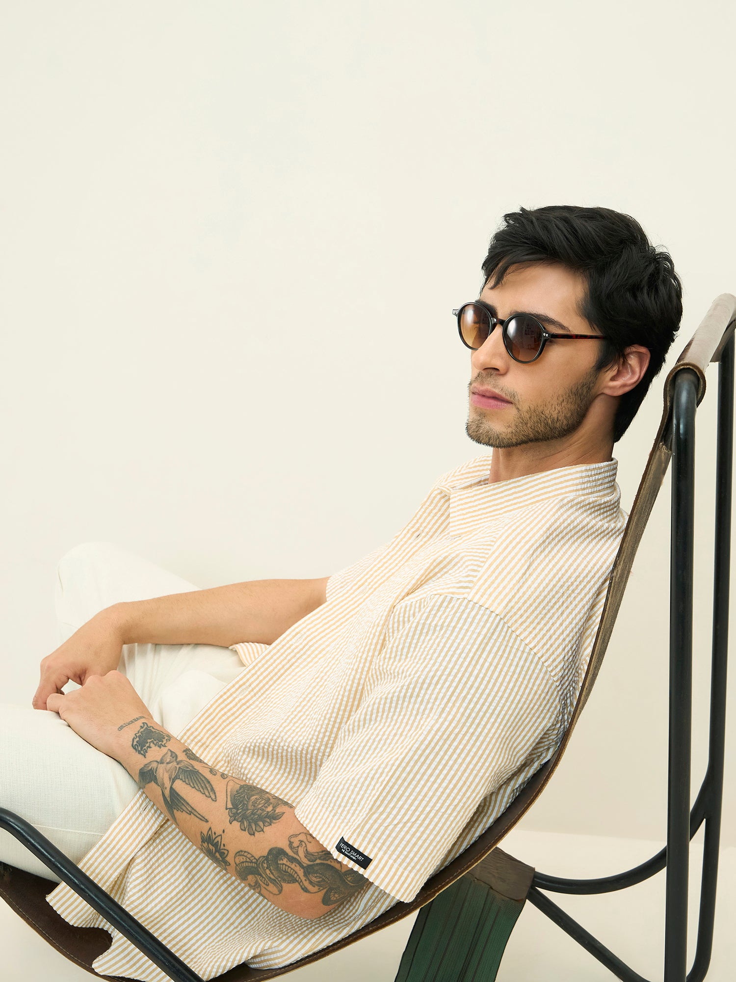 Nikkei Cotton Seersucker Shirt