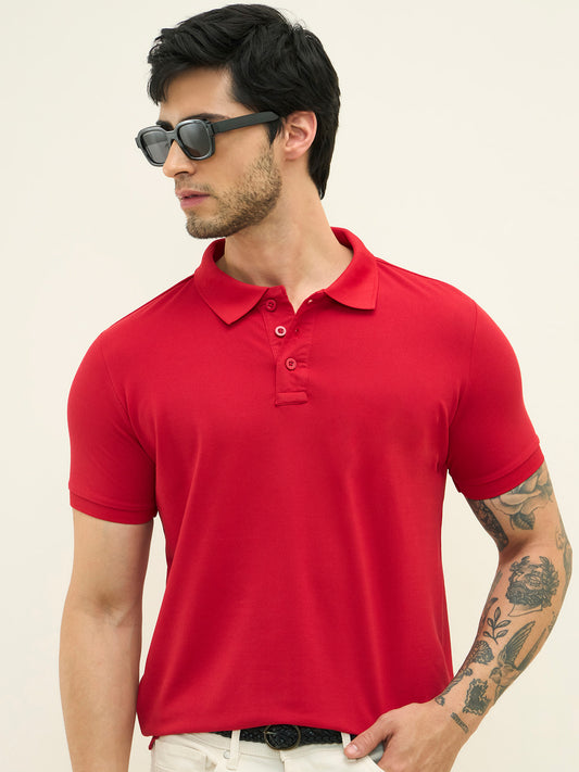 Ascend Comfort Stretch Tee Red 1500